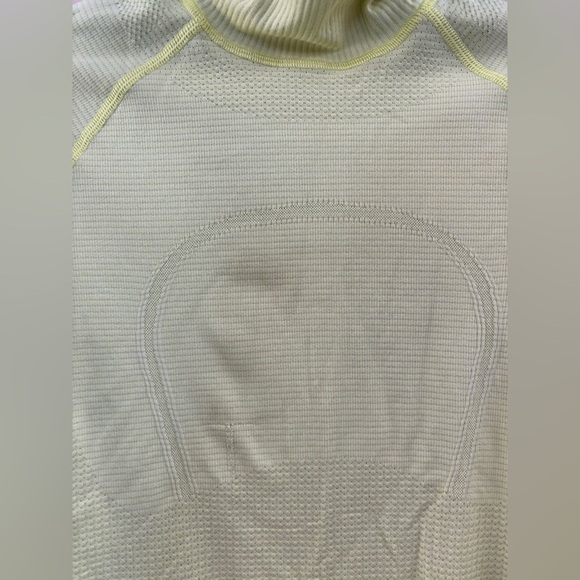 Yellow Lululemon Swiftly Turtleneck, no label- maybe size 4 or 6 - Picture 2 of 3